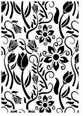Flower stencil collection fcs-5 21x30 ― VIP Office HobbyART