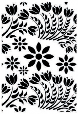 Flower stencil collection fcs-6 21x30 ― VIP Office HobbyART